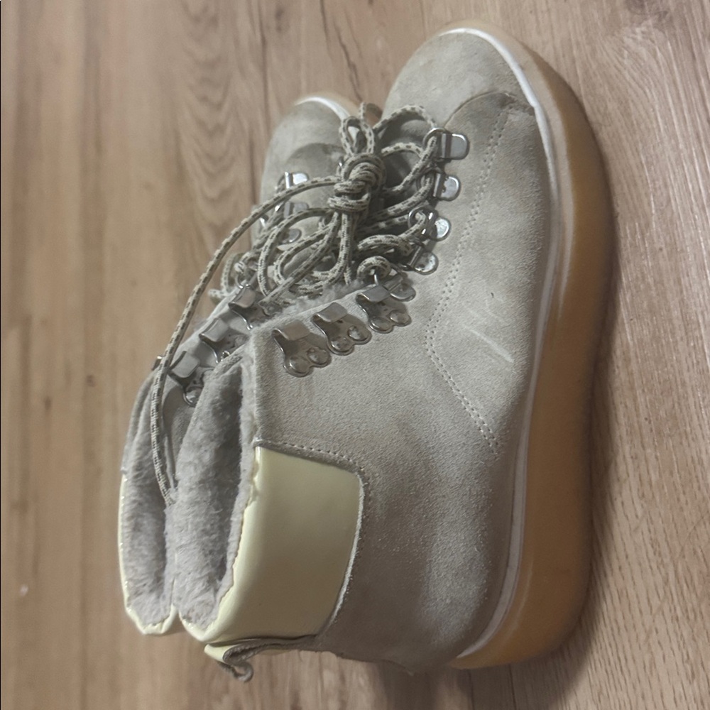 Women's Tan Combat Boots